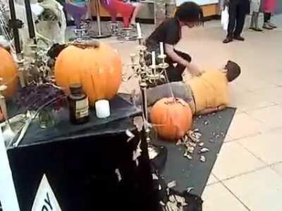 This dude scared the guy scaring him