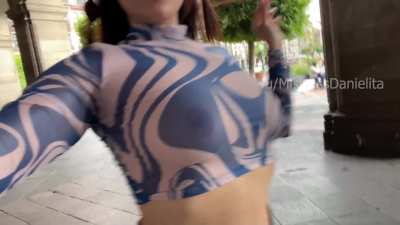 Drawing so many stares walking like this downtown [GIF]