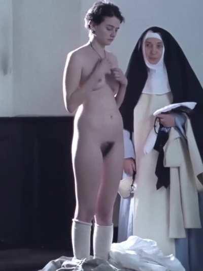Pauline Etienne full frontal nudity in french film The Nun (2013) - 60FPS, zoom