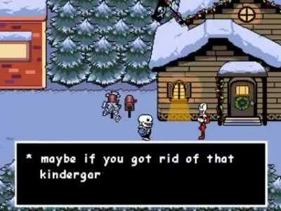 Sans goes off on papyrus