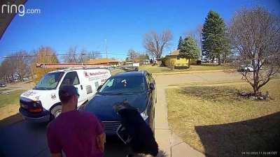 When your dog gets too excited for a ride