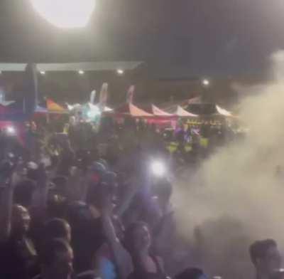 Rapper blasts his audience with a 'Cannabis Cannon'