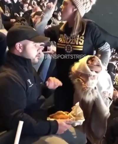 It’s amazing what we can get used to.  This guy pays no attention to her.