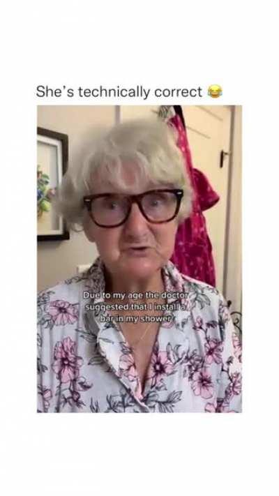 Giga chad energy from grandma