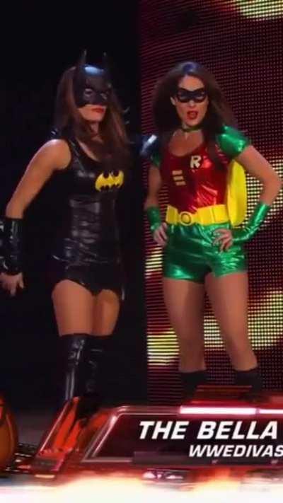 The Bellas as Batman and Robin