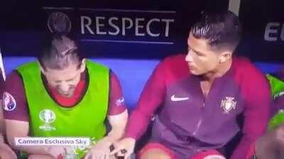 We think soccer players are always pretending to be hurt, but they really are very delicate :)