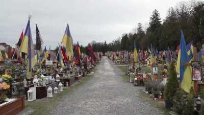 President Zelenskyy, alongside Danish Prime Minister Mette Frederiksen, paid tribute to the fallen defenders of Ukraine in Lviv at the Field of Mars on the Lychakiv Cemetery 