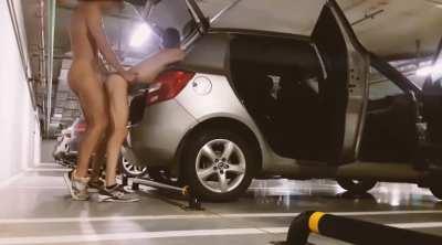 Rear ended in the car park