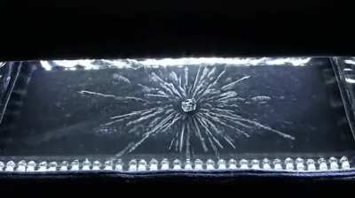 Uranium ore emitting radiation inside a cloud chamber