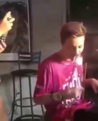 Having fun while smoking..