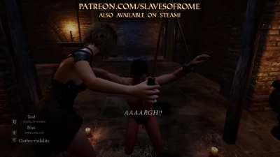 SLAVES OF ROME - Futanari Mistress Punishes Her Slave