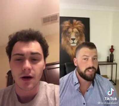 The second guy is a “relationship coach” according to his bio