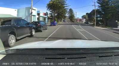This Volkswagen Polo driver I encountered the other day. Victor Harbor, South Australia