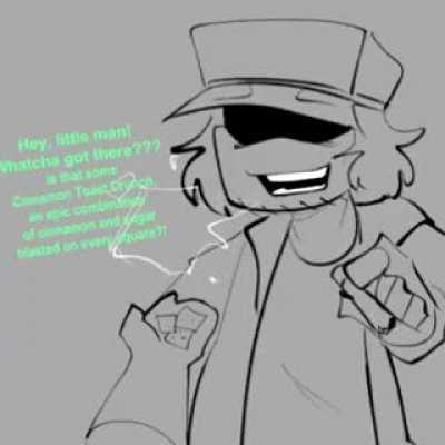 New drawing idea: draw Garcello slurping up anything