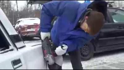 That's one way to park