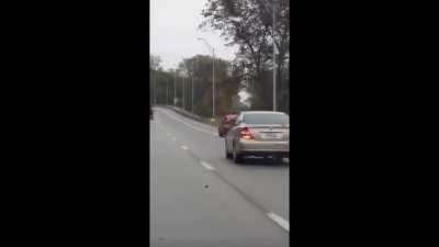 WCGW the cost of gawking at another vehicle for too long.. 🤦‍♂️