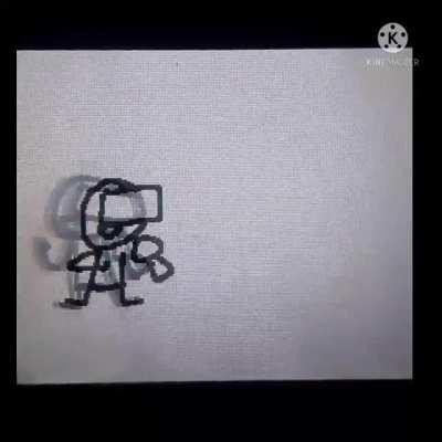 Very rough guns animation I made on my DSI