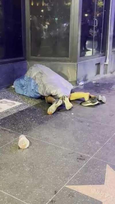 Romantic date night in Hollywood Walk of Fame