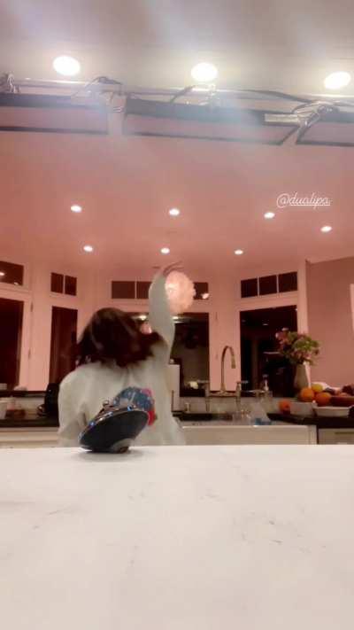 Dancing to Dua Lipa IG 12/29/2023