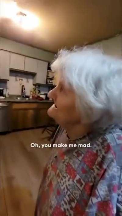 Grandma and the cat.Real story :D