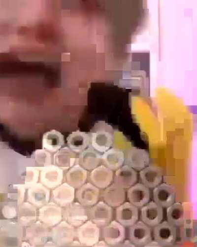 Edging his nut: no really