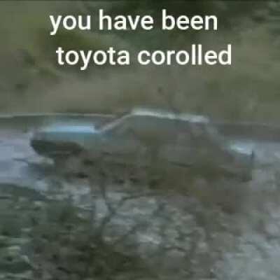 You have been toyota corolled😈👍