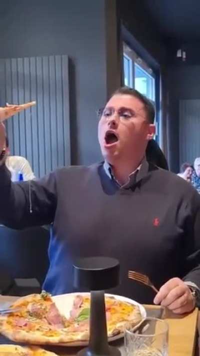 Dude singing opera