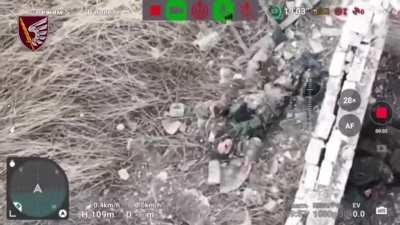 Drone drops grenade and detaches Russians leg
