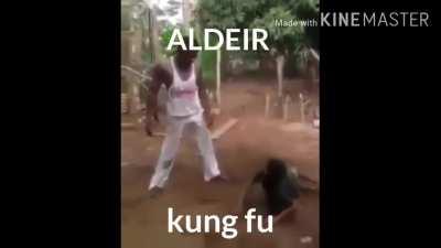 aldeir kung fu treinando pra ser ademir ✊😔
