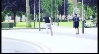 *gets caught right after stealing*