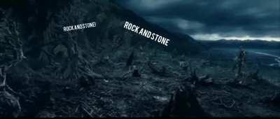 The trees know that we Rock and Stone.