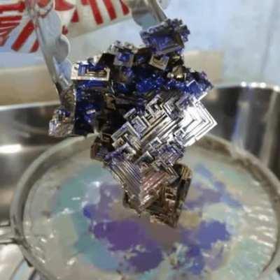 Pulling a Bismuth Crystal from nothing