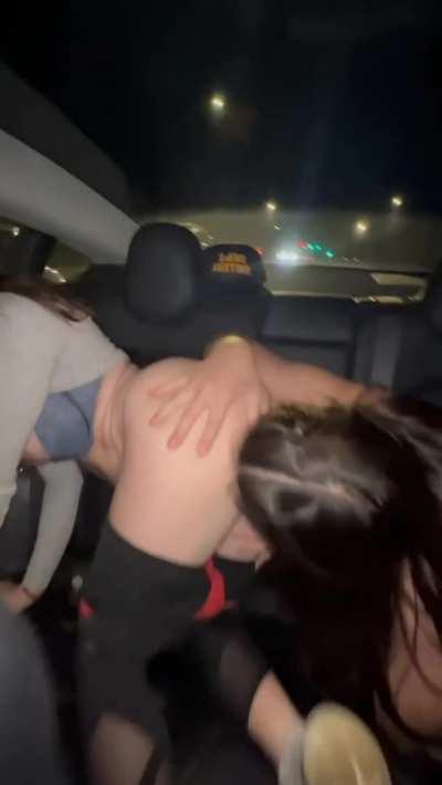 giving the traffic a show