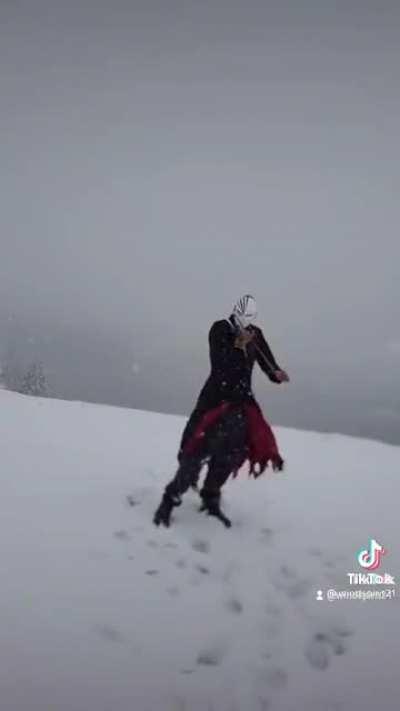 Maybe it is just a snow filter on