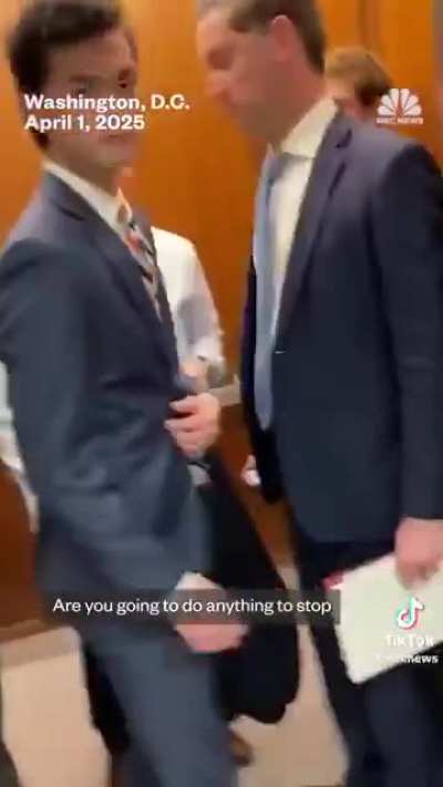 Republican Senator Jim Banks taunts a fired federal employee, saying he “deserved” to be terminated, despite the senator having no idea what position the man held at HHS