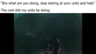 I honestly zone out and stare at my units a lot