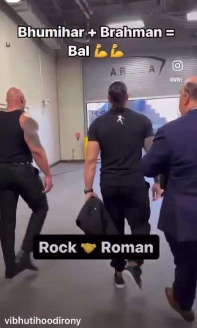 So Dwayne Johnson And Roman Reigns Are Brahmin Now 😎🔥😤💪  (Found this on Ig.. There are many of them on various wwe wrestlers and other castes.. Why do they make them doe ?  🥲)