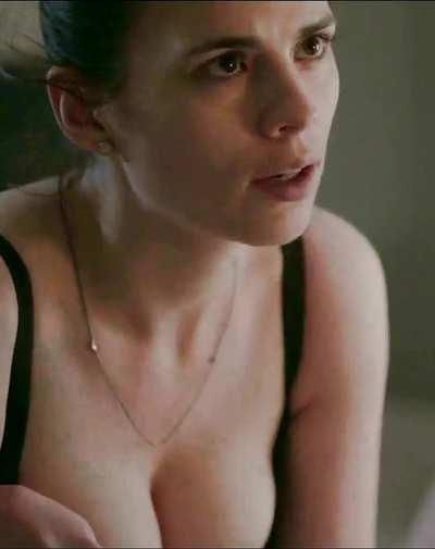 I want to lost in Hayley Atwell big tits