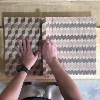 My first 3D cutting board. It turned out alright. This was by far the most satisfying step.