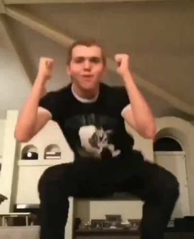 Elegant ejaculation, then the cum