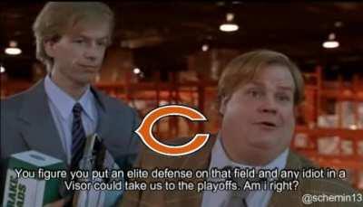 I’ve seen this bears organization collapse on its self about as many times as I’ve seen Tommy Boy. So I decided to combine the 2.