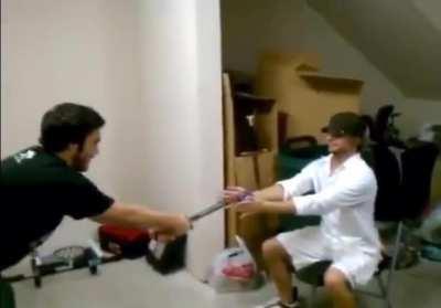 WCGW holding something ment to be sliced