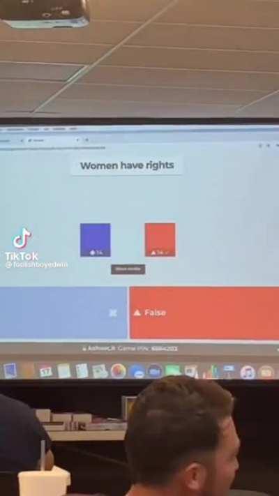 Notice how half the class said no