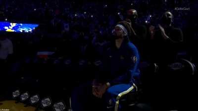 [Highlight] The Golden State Warriors PA announcer call in Klay Thompson in the game introductions