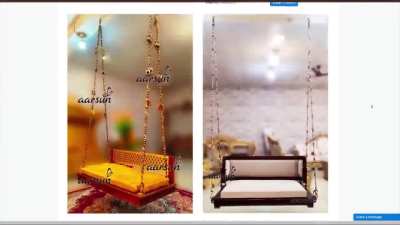 Indoor Swing Plank With Pure Brass Chain