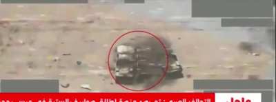 Saudi Air Force targets Houthis position andtwo vehicles. yemen saada