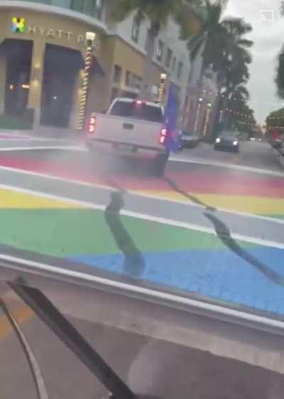 I guess this guy really doesn’t like rainbows