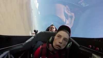 G-Forces, first you feel silly, then you pass out.