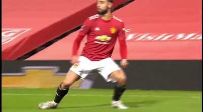 Bruno Fernandes’ free kick vs Liverpool last time we faced them