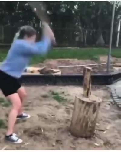 she is lucky to not get blind